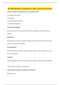 BY 206 Willems Questions with Correct Answers