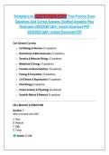 StraighterLine Introduction to Biology Final Practice Exam &NewLine;Questions And Correct Answers &lpar;Verified Answers&rpar; Plus &NewLine;Rationales 2025&vert;2026 Q&A &vert; Instant Download PDF &NewLine;2025&sol;2026 Q&A &vert; Instant Download PDF