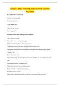 Classics 2902 Exam Questions with Correct&NewLine;Answers