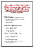 NGWA WATER SYSTEMS CERTIFICATION &NewLine;EXAM Comprehensive Water Well Systems &NewLine;Review Greater Than 100 GPM &ndash; Exam L &NewLine;2026 Edition &vert; Verified Questions with &NewLine;Detailed Rationales