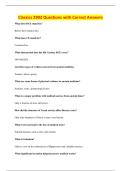 Classics 2902 Questions with Correct Answers