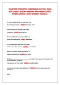 CHAMPIONS POWERHOUSE TRAINING SAE&vert;&rsqb; ACTUAL EXAM&NewLine;WITH CORRECT ACTUAL QUESTIONS AND CORRECTLY WELL&NewLine;DEFINED ANSWERS LATEST ALREADY GRADED A&plus; 