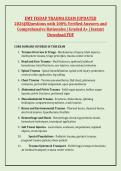 EMT FISDAP TRAUMA EXAM &lpar;UPDATED &NewLine;2026&rpar;BQuestions with 100&percnt; Verified Answers and &NewLine;Comprehensive Rationales &vert; Graded A&plus; &vert; Instant &NewLine;Download PDF 