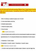 NR 546 Advanced Psychopharmacology Midterm Exam- Study Guide & Practice Q&As with Verified Answers- Chamberlain University PMHNP Test Prep &lpar;Latest 2026-2027&rpar;