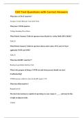 CSO Test Questions with Correct Answers