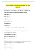 D103 Biology Exam Questions with Correct&NewLine;Answers