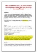 RNSG 1517 A Maternity Exam 5 &ndash; 60 Practice Questions&NewLine;Latest 2026 Update &vert; Detailed Q&A Format with Correct&NewLine;Answers and Rationales