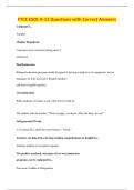 FTCE ESOL K-12 Questions with Correct Answers