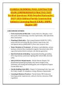 FLORIDA SWIMMING POOL CONTRACTOR &NewLine;EXAM COMPREHENSIVE PRACTICE TEST &NewLine;Verified Questions With Detailed Rationales &vert; &NewLine;2025-2026 Edition Florida Construction &NewLine;Industry Licensing Board &lpar;CILB&rpar; &vert; DBPR &vert; &NewLine;Chapter 489 