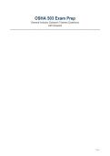 OSHA 503 Exam Prep General Industry Outreach Trainers Questions with Answers&vert; Latest Update