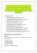WGU D450 Community Health And Population&NewLine;Focused Nursing OA Exam 1 QUESTIONS AND &NewLine;CORRECT ANSWERS &lpar;VERIFIED ANSWERS&rpar; &NewLine;PLUS RATIONALES 2026 2025&sol;2026 Q&A &vert; Instant &NewLine;Download PDF 