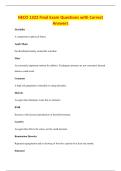 HECO 1322 Final Exam Questions with Correct&NewLine;Answers