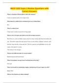 HECO 1322 Exam 1 Review Questions with&NewLine;Correct Answers
