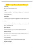 HGD Test 2 Questions with Correct Answers