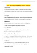 HGD Test Questions with Correct Answers