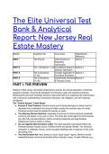 New Jersey Real Estate Exam Mastery&colon; The S-Tier Universal Test Bank & Analytical Report &lpar;2026&sol;2027 Updated&rpar;