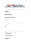 LGAV 3110 Midterm Exam Questions and Correct Answers 2026 &ndash; Aviation Maintenance Exam Prep
