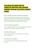 TICO EXAM TEST BANK NEW SET&NewLine;COMPLETE QUESTIONS AND ANSWERS&NewLine;VERIFIED DETAILED SOLUTIONS ALREADY&NewLine;PASSED