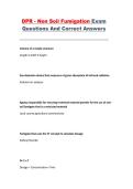 DPR Non-Soil Fumigation Exam Questions and Correct Answers &ndash; Certification Exam Prep