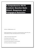 A Comprehensive IELTS &NewLine;Academic Question Bank&colon; &NewLine;Stimuli&comma; Responses&comma; and &NewLine;Pedagogical Rationales 