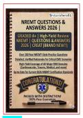 NREMT Questions & Answers 2027 &vert; High‑Yield Review &vert; 700&plus; Practice Q&A with Detailed Rationales &ndash; A&plus; Study Guide for EMT National Registry