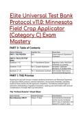 2026&sol;2027 S-Tier Minnesota Field Crop Applicator &lpar;Category C&rpar; Exam Test Bank &vert; 18&plus; Elite Q&A &plus; Mentor Rationale