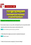 NEIEP 100 Final Exam 2&colon; Elevator Safety & Installation Practice Test&NewLine;&NewLine;