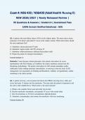 NSG 430 &sol; NSG430 Adult Health Nursing II Exam 4 2026&sol;2027 &vert; Newly Released &vert; Actual Exam &vert; 50 Q&A with Verified Solutions &vert; GCU &vert; Guaranteed Pass - A&plus; Graded&NewLine;&NewLine;