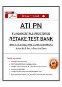 &lpar;3 Versions&rpar; 2023 ATI PN Fundamentals Exams - Complete Bundle