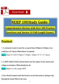 NEIEP 100 Final Exam TB&colon; 400&plus; Elevator Mechanic Practice Questions&NewLine;&NewLine;