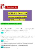 NEIEP 800 Final Exam&colon; Advanced Elevator Mechanic Practice Test&NewLine;&NewLine;