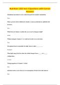 Nutrition 1322 test 4 Questions with Correct&NewLine;Answers
