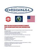 MHA 710 HEALTHCARE ECONOMICS CORRECT FINAL EXAMS QUESTIONS AND ANSWERS SURE