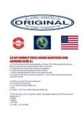 CA SIP CORRECT FINAL EXAMS QUESTIONS AND ANSWERS SURE 
