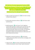DCF Child Care Preschool Appropriate Practices &lpar;PSPR&rpar; &NewLine;Comprehensive Resource To Help You Ace 2026-2027 Exams &NewLine;Includes Frequently Tested Questions With ELABORATED &NewLine;100&percnt; Correct COMPLETE SOLUTIONS &NewLine;Guaranteed Pass First Attempt&excl;&excl; Current Update&excl;&excl;