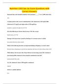 Nutrition 1322 San Jac Exam Questions with&NewLine;Correct Answers