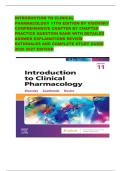 INTRODUCTION TO CLINICAL PHARMACOLOGY 11TH EDITION BY VISOVSKY COMPREHENSIVE CHAPTER BY CHAPTER PRACTICE QUESTION BANK WITH DETAILED ANSWER EXPLANATIONS REVIEW RATIONALES AND COMPLETE STUDY GUIDE 2026 2027 EDITION