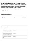 MAR 3400 EXAM 2 VIOSCA EXAM&lpar;ACTUAL EXAM&rpar; WITH CORRECT ACTUAL QUESTIONS AND CORRECTLY WELL DEFINED ANSWERS LATEST ALREADY GRADED A&plus; 2026