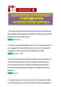 NR 503 Epidemiology & Population Health&colon; Study Guide & Key Concepts&NewLine;&NewLine;