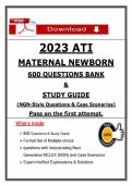 2023 ATI Maternal Newborn Question Bank Exam &ndash; 2023 Maternal Newborn NGN Questions and Case Scenarios &lpar;Actual PDF&rpar;