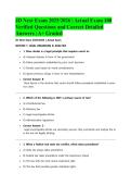 JD Next Exam 2025&sol;2026 &vert; Actual Exam 100 Verified Questions and Correct Detailed Answers &vert; A&plus; Graded&NewLine;