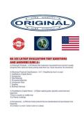 BA 303 LATEST EVALUATION TEST QUESTIONS AND ANSWERS SURE