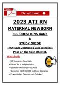 2023 ATI RN Maternal Newborn Question Bank Exam &ndash; 2023 Maternal Newborn NGN Questions and Case Scenarios &lpar;Actual PDF&rpar;