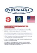 2026 NHA CMAA CORRECT QUESTIONS AND ANSWERS SURE