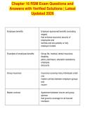 Chapter 16 RSM Exam Questions and&NewLine;Answers with Verified Solutions &vert; Latest&NewLine;Updated 2026
