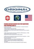 FLORIDA NOTARY REVIEW 2026 TEST QUESTIONS AND ANSWERS SURE