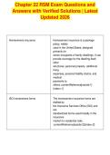 Chapter 22 RSM Exam Questions and&NewLine;Answers with Verified Solutions &vert; Latest&NewLine;Updated 2026