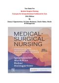 Test Bank For&NewLine;Medical Surgical Nursing &NewLine;Concepts for Interprofessional Collaborative Care&NewLine;10th Edition&NewLine;By&NewLine;Donna D Ignatavicius&comma; M Linda Workman&comma; Cherie Rebar&comma; Nicole M Heimgartner &vert;Complete Verified Test Bank&comma; All Chapters Covered&vert;&NewLine;