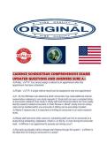 CADENCE SCHEGISTRAR COMPREHENSIVE EXAMS UPDATED QUESTIONS AND ANSWERS SURE