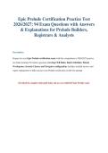 Epic Prelude Certification Practice Exam 2026&NewLine;&NewLine;